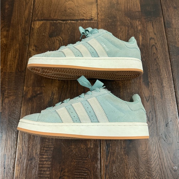 Adidas Pastel Blue Suede Campus Sneakers Size 8.5 - Picture 5 of 15